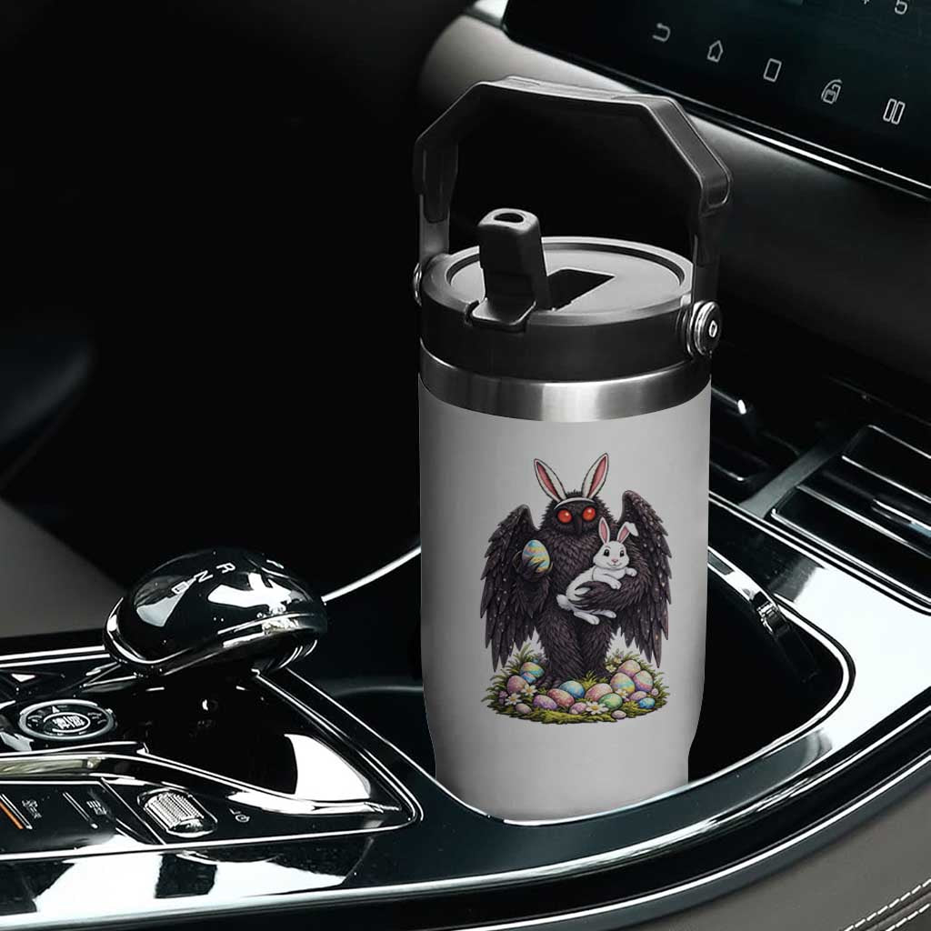Funny Mothman Bunny Ears Flip Straw Tumbler Point Pleasant Cryptid Lover Gift TS12 Print Your Wear