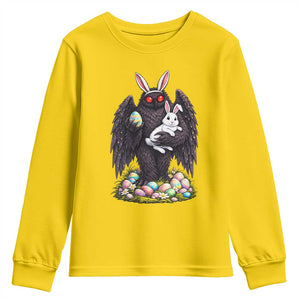 Funny Mothman Bunny Ears Youth Sweatshirt Point Pleasant Cryptid Lover Gift TS12 Daisy Print Your Wear