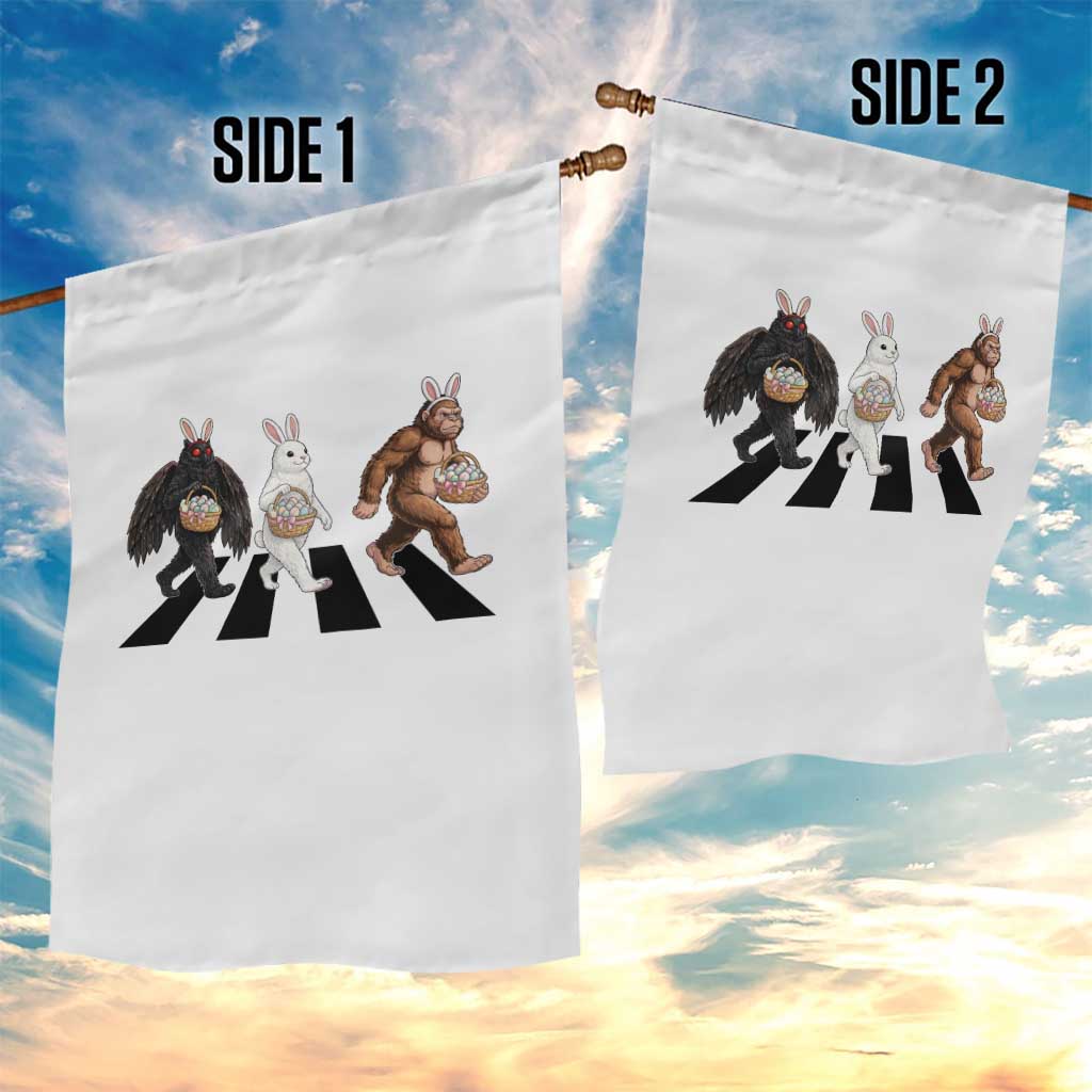Funny Easter Bunny Bigfoot Mothman Garden Flag Cryptid Lover Gift TS12 Print Your Wear