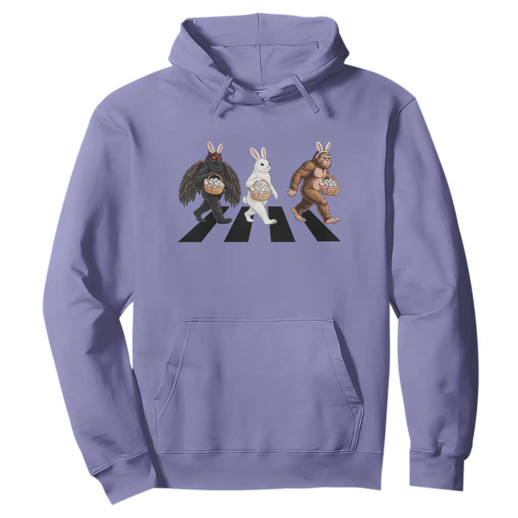 Funny Easter Bunny Bigfoot Mothman Hoodie Cryptid Lover Gift TS12 Violet Print Your Wear