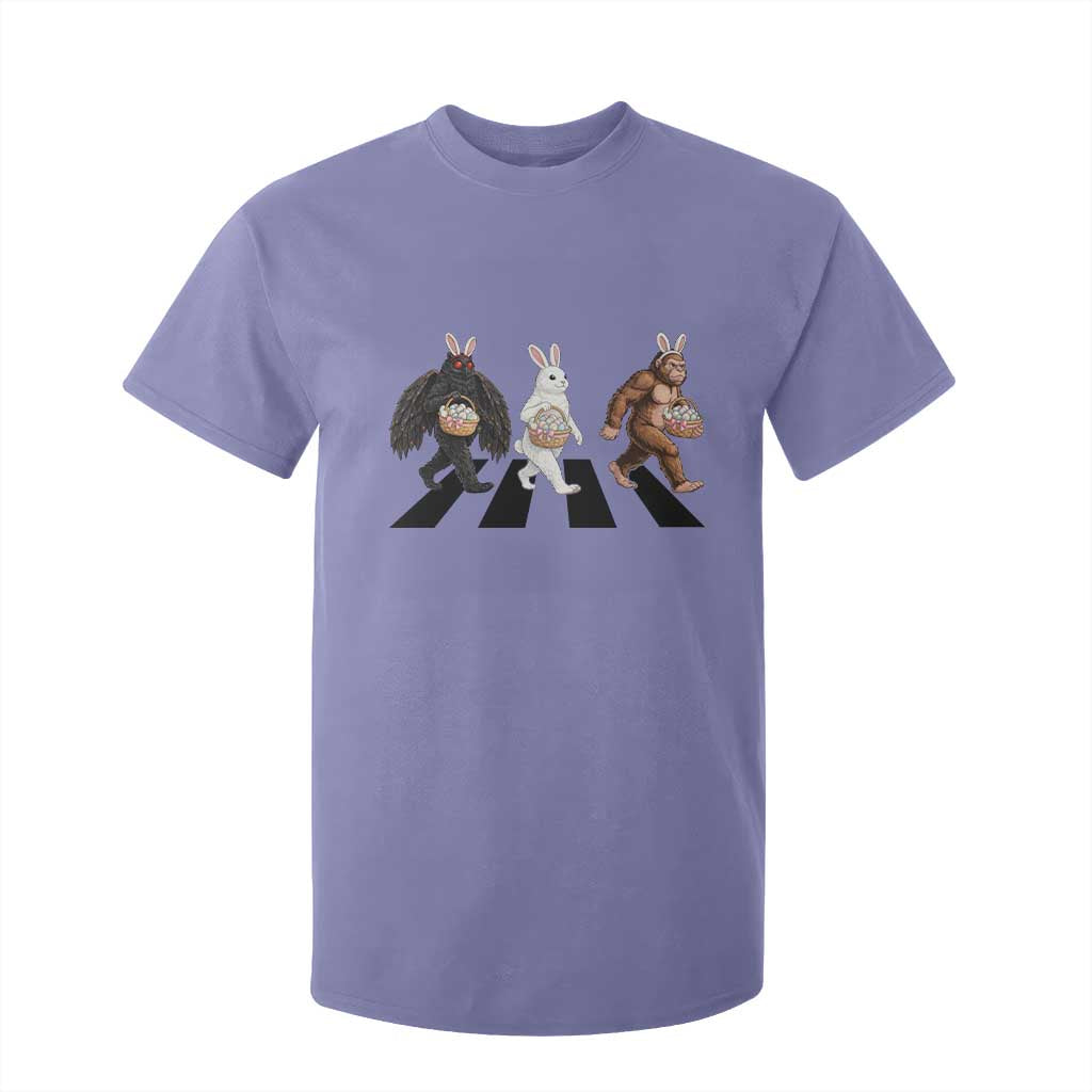 Funny Easter Bunny Bigfoot Mothman T Shirt For Kid Cryptid Lover Gift TS12 Violet Print Your Wear