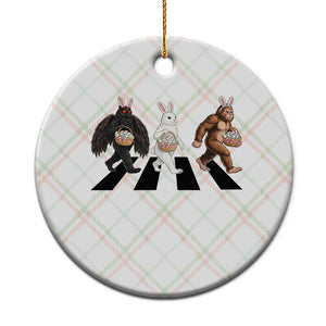 Funny Easter Bunny Bigfoot Mothman Ceramic Ornament Cryptid Lover Gift TS12 1pc Christmas Plaid Print Your Wear
