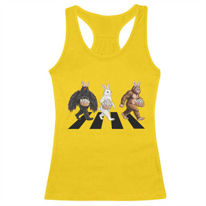 Funny Easter Bunny Bigfoot Mothman Racerback Tank Top Cryptid Lover Gift TS12 Daisy Print Your Wear