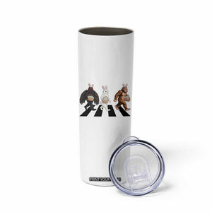 Funny Easter Bunny Bigfoot Mothman Skinny Tumbler Cryptid Lover Gift TS12 Print Your Wear