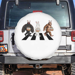 Funny Easter Bunny Bigfoot Mothman Spare Tire Cover Cryptid Lover Gift TS12 No hole White Print Your Wear