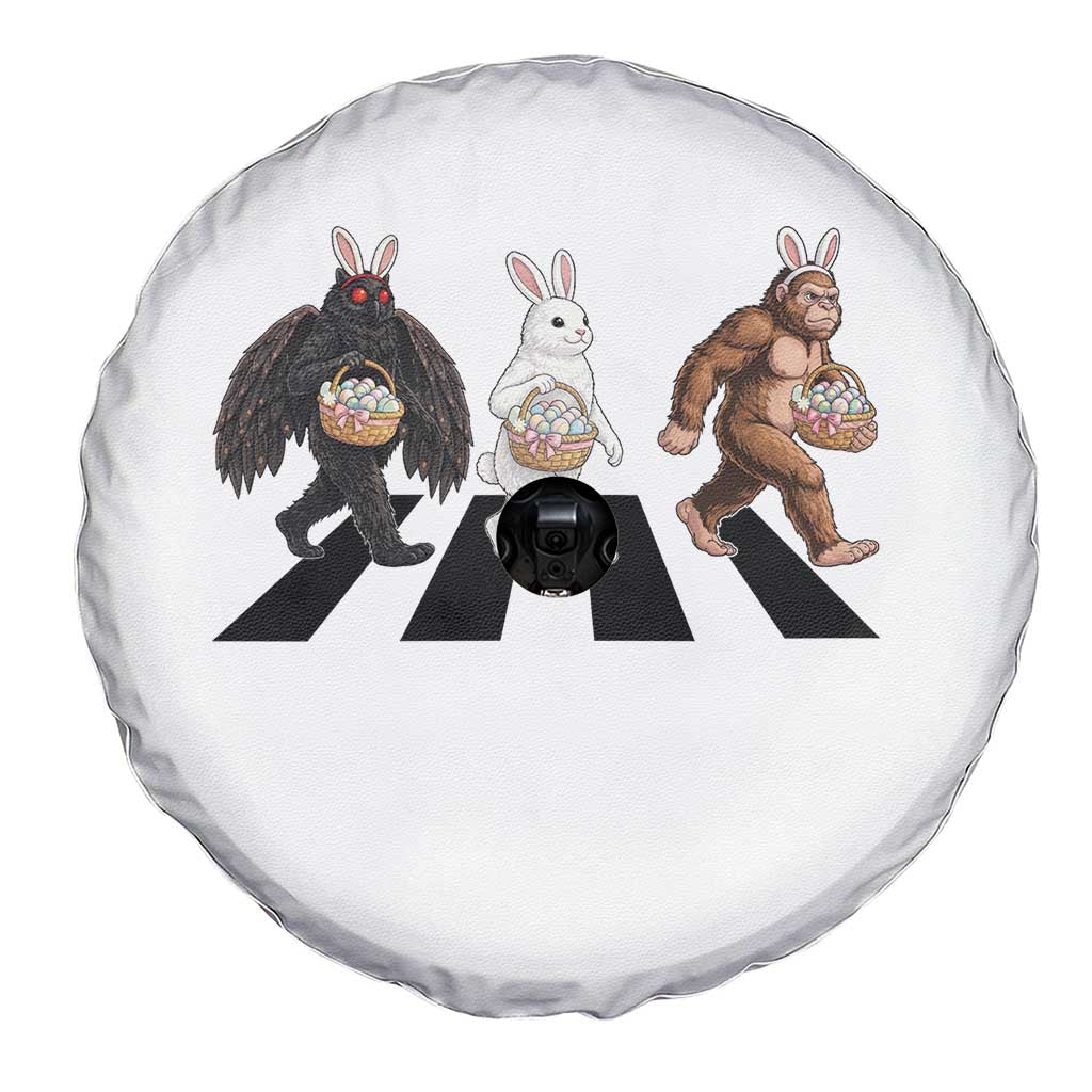 Funny Easter Bunny Bigfoot Mothman Spare Tire Cover Cryptid Lover Gift TS12 Print Your Wear