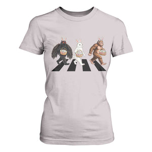 Funny Easter Bunny Bigfoot Mothman T Shirt For Women Cryptid Lover Gift TS12 Ice Gray Print Your Wear