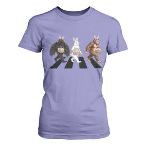 Funny Easter Bunny Bigfoot Mothman T Shirt For Women Cryptid Lover Gift TS12 Violet Print Your Wear