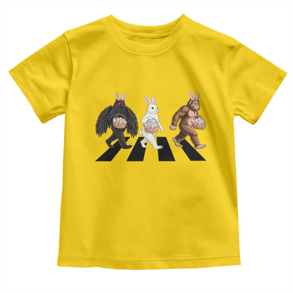 Funny Easter Bunny Bigfoot Mothman Toddler T Shirt Cryptid Lover Gift TS12 Daisy Print Your Wear