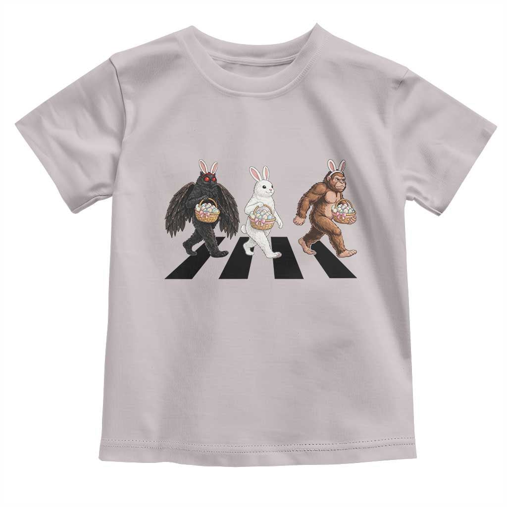 Funny Easter Bunny Bigfoot Mothman Toddler T Shirt Cryptid Lover Gift TS12 Ice Gray Print Your Wear
