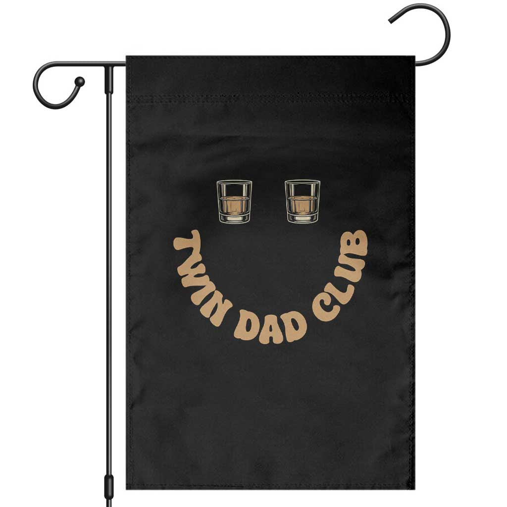 Twin Dad Club Garden Flag Funny Father Of Twins Fathers Day Gift TS12 Black Print Your Wear