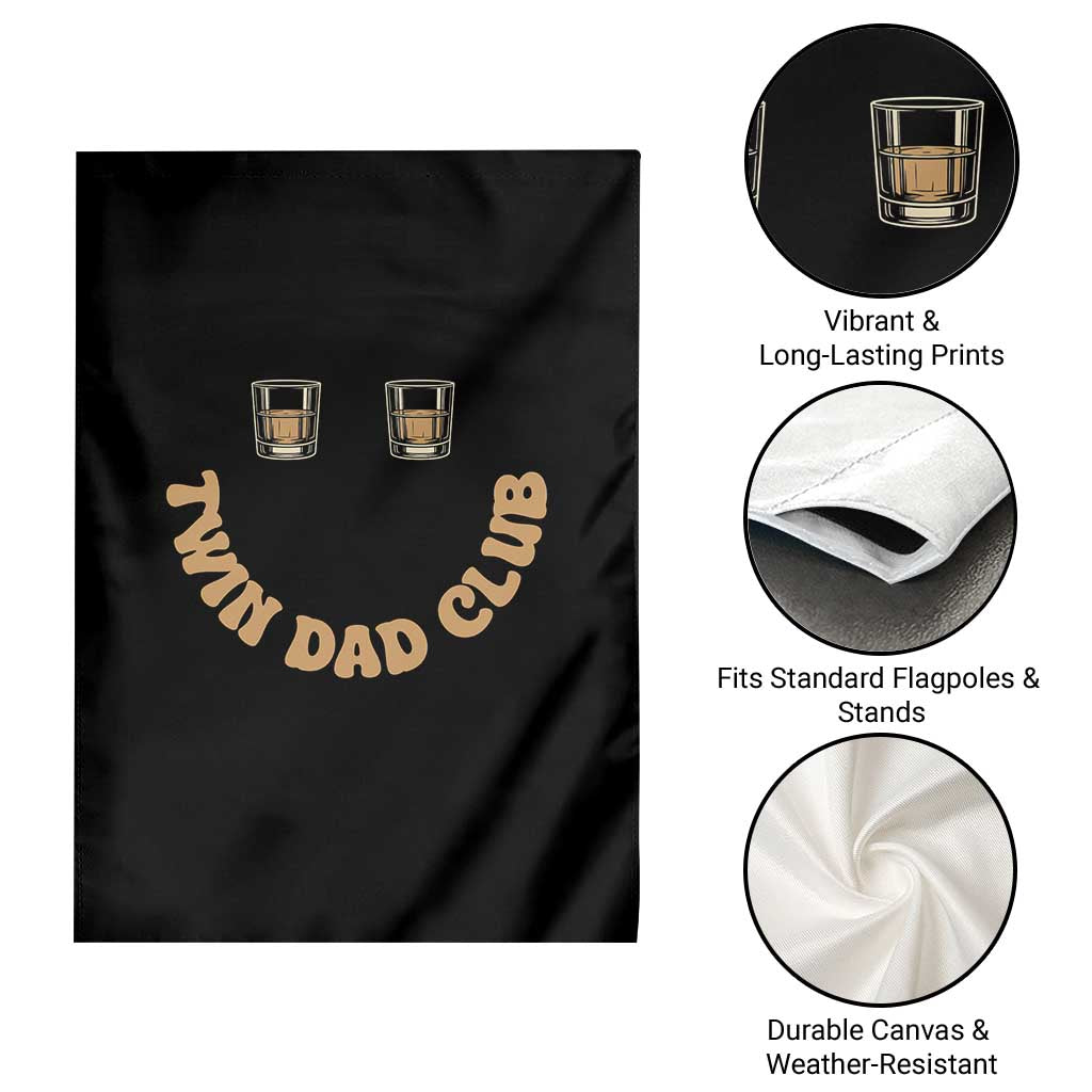 Twin Dad Club Garden Flag Funny Father Of Twins Fathers Day Gift TS12 Print Your Wear