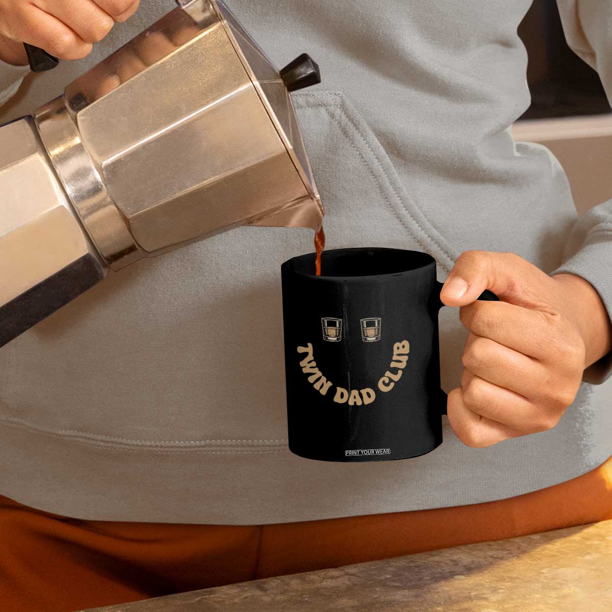 Twin Dad Club Coffee Mug Funny Father Of Twins Fathers Day Gift TS12 Print Your Wear