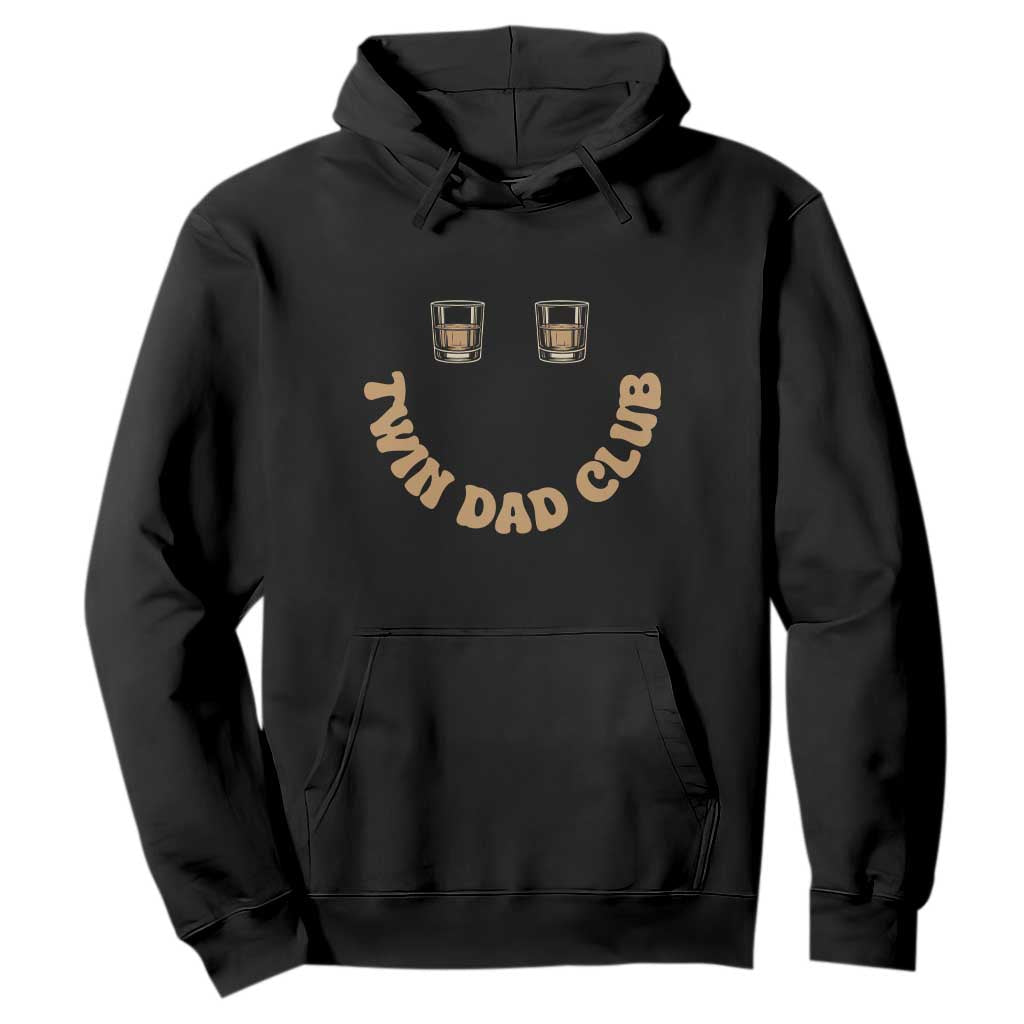 Twin Dad Club Hoodie Funny Father Of Twins Fathers Day Gift TS12 Black Print Your Wear