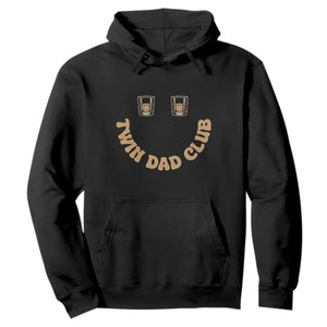 Twin Dad Club Hoodie Funny Father Of Twins Fathers Day Gift TS12 Black Print Your Wear
