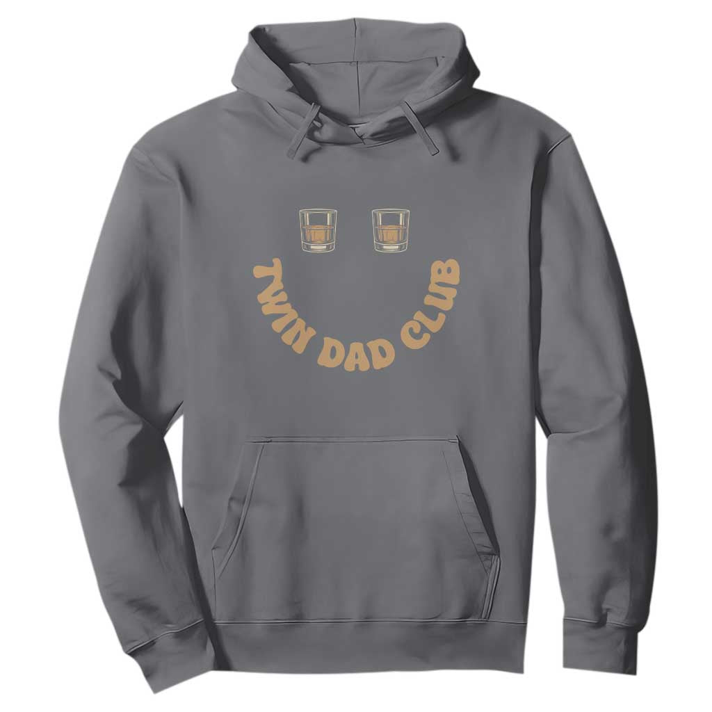 Twin Dad Club Hoodie Funny Father Of Twins Fathers Day Gift TS12 Charcoal Print Your Wear