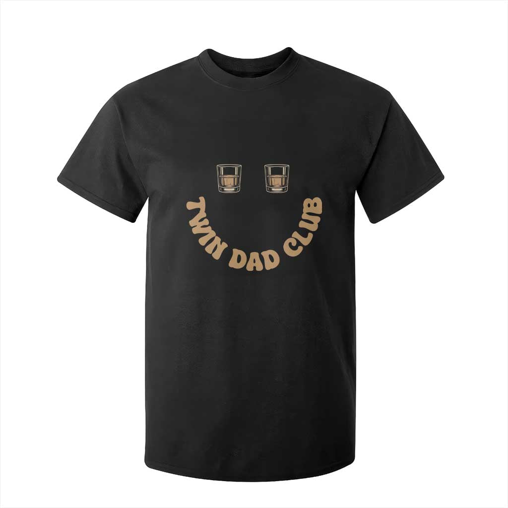 Twin Dad Club T Shirt For Kid Funny Father Of Twins Fathers Day Gift TS12 Black Print Your Wear