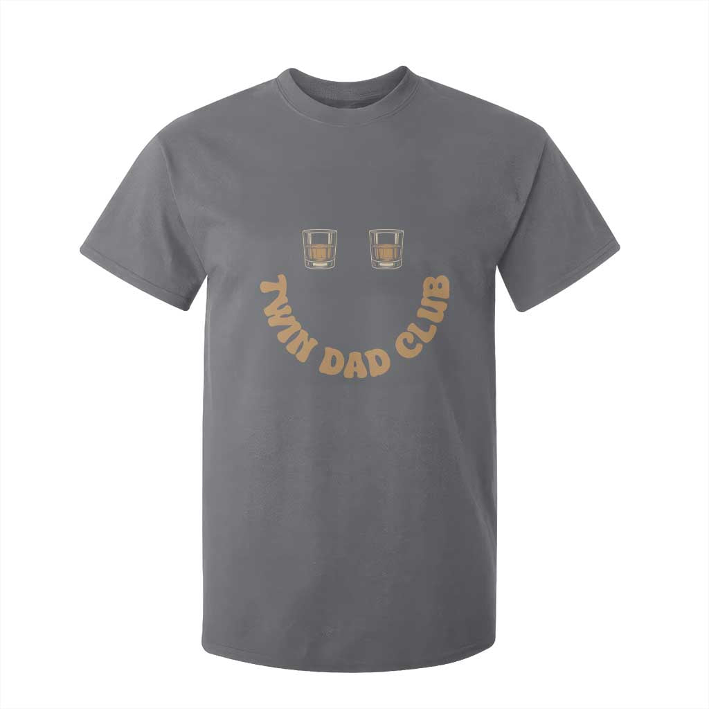 Twin Dad Club T Shirt For Kid Funny Father Of Twins Fathers Day Gift TS12 Charcoal Print Your Wear