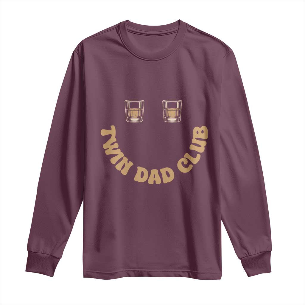 Twin Dad Club Long Sleeve Shirt Funny Father Of Twins Fathers Day Gift