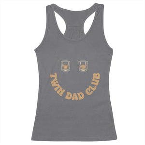 Twin Dad Club Racerback Tank Top Funny Father Of Twins Fathers Day Gift TS12 Charcoal Print Your Wear