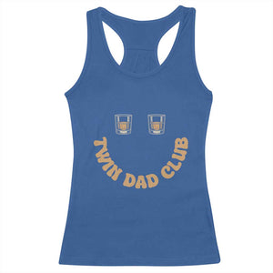 Twin Dad Club Racerback Tank Top Funny Father Of Twins Fathers Day Gift TS12 Royal Blue Print Your Wear
