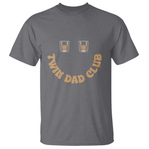 Twin Dad Club T Shirt Funny Father Of Twins Fathers Day Gift TS12 Charcoal Print Your Wear