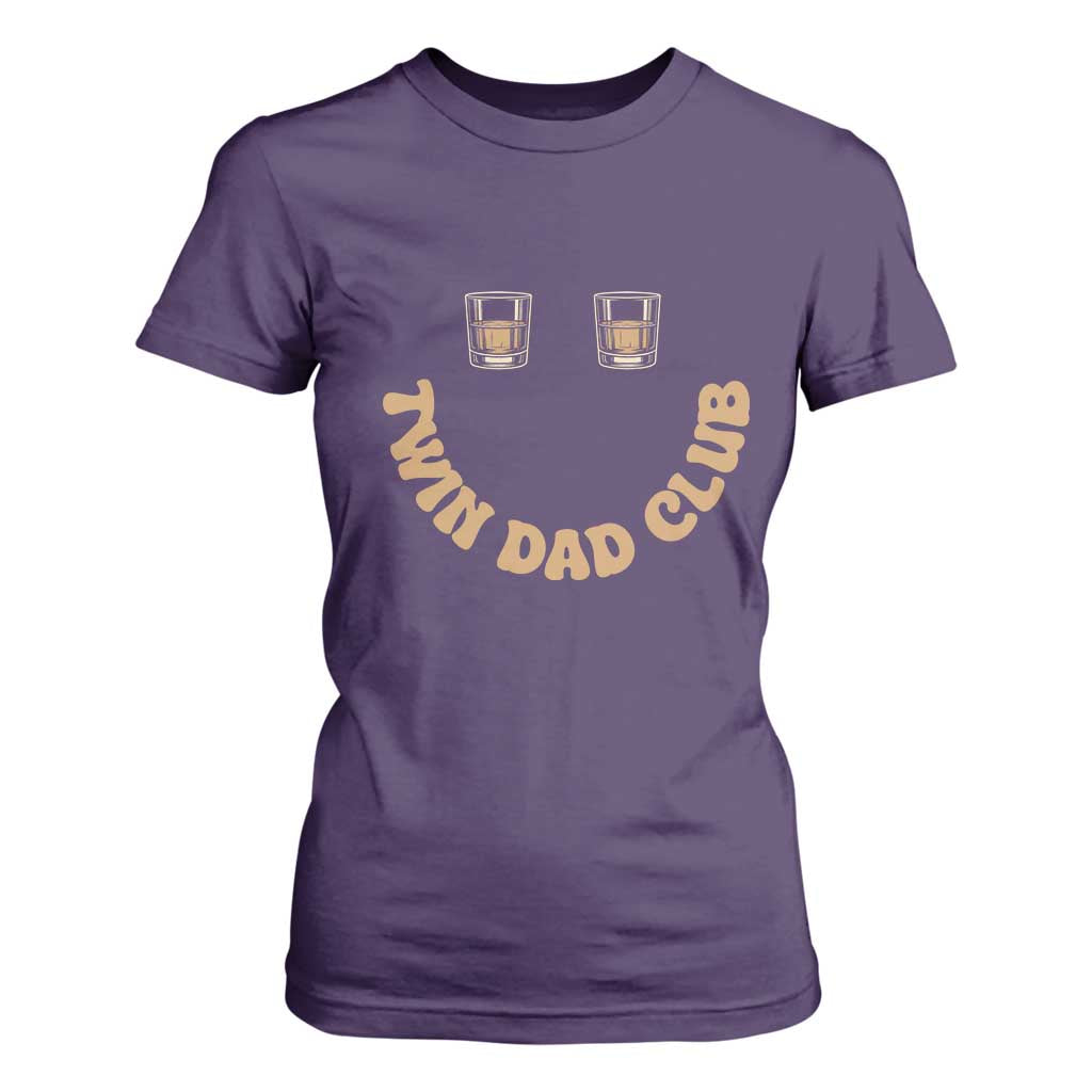 Twin Dad Club T Shirt For Women Funny Father Of Twins Fathers Day Gift TS12 Purple Print Your Wear