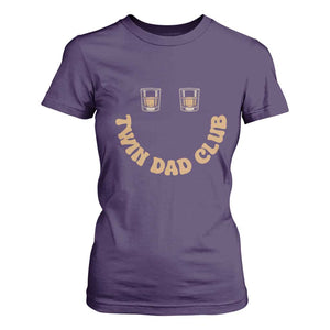 Twin Dad Club T Shirt For Women Funny Father Of Twins Fathers Day Gift TS12 Purple Print Your Wear