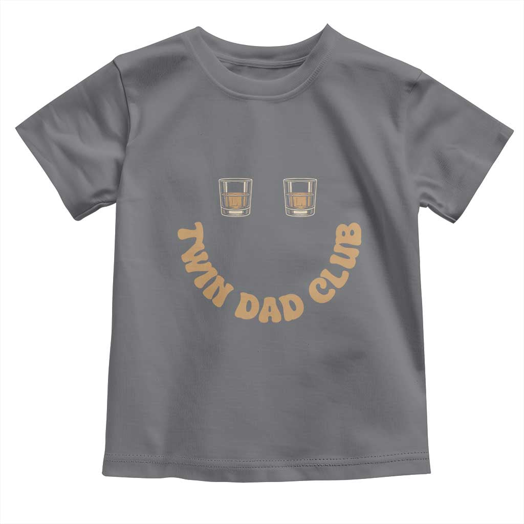 Twin Dad Club Toddler T Shirt Funny Father Of Twins Fathers Day Gift TS12 Charcoal Print Your Wear