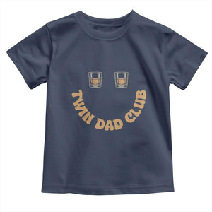 Twin Dad Club Toddler T Shirt Funny Father Of Twins Fathers Day Gift TS12 Navy Print Your Wear