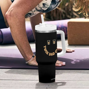 Twin Dad Club Tumbler With Handle Funny Father Of Twins Fathers Day Gift