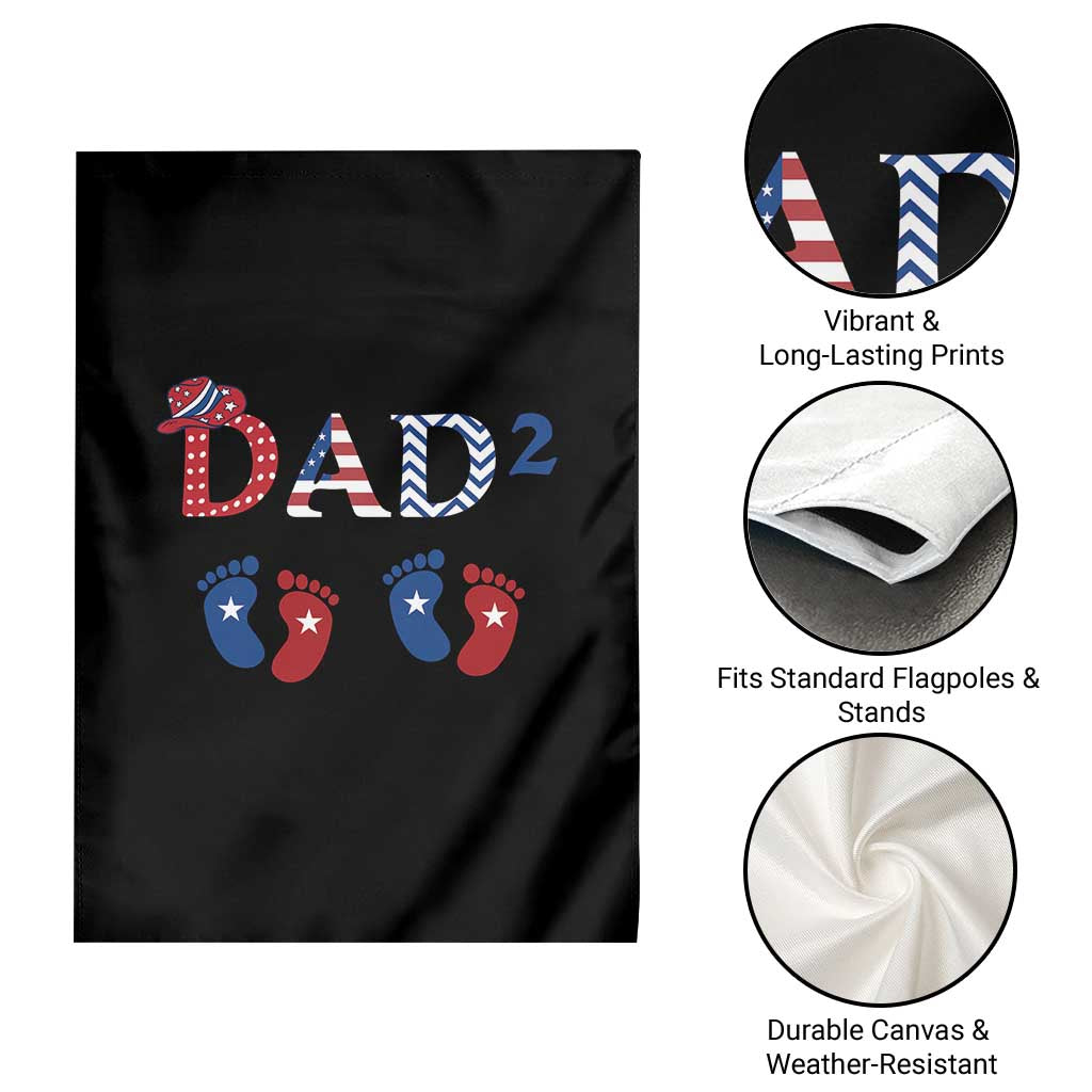Patriotic Twin Dad American Flag Garden Flag Father Of Twins USA Gift TS12 Print Your Wear