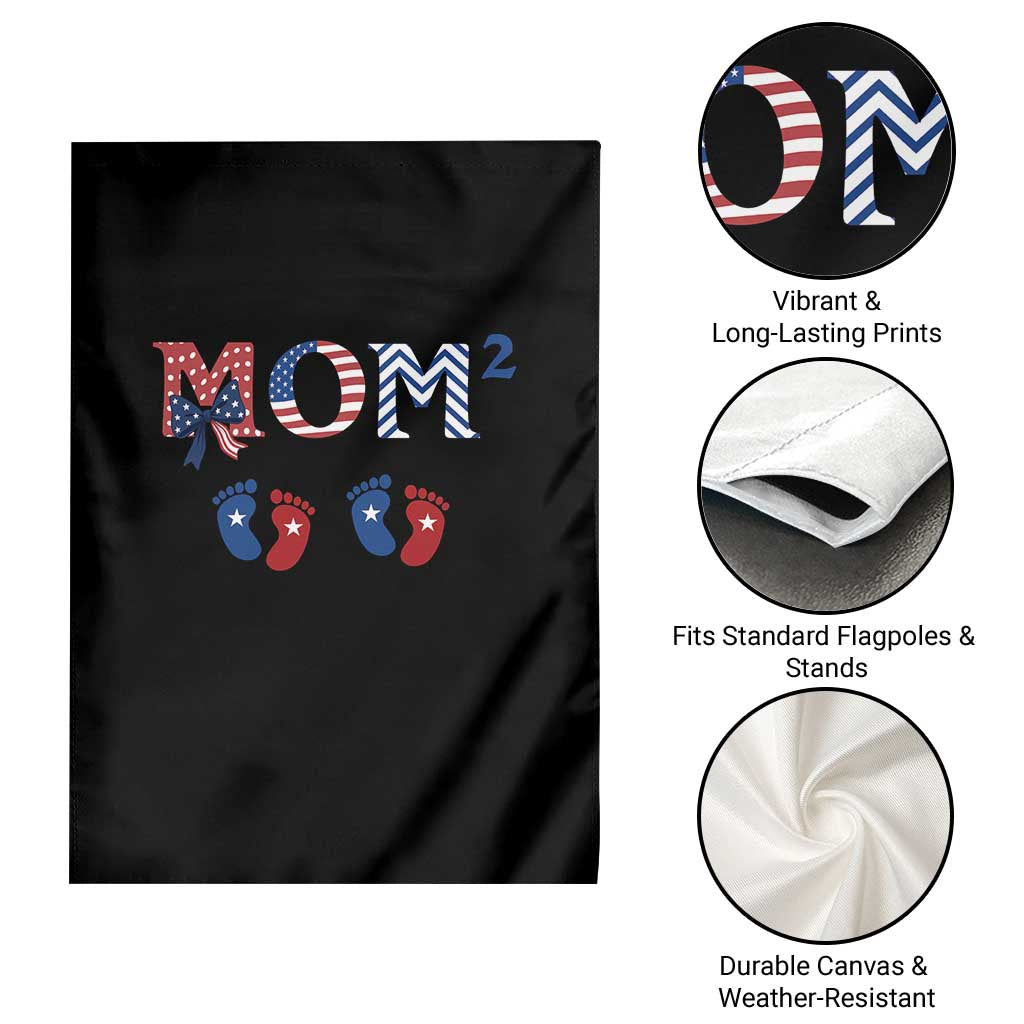 Patriotic Twin Mom Announcement American Flag Gift Garden Flag TS12 Print Your Wear