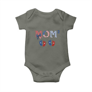 Patriotic Twin Mom Announcement American Flag Gift Baby Onesie TS12 Military Green Print Your Wear