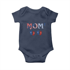 Patriotic Twin Mom Announcement American Flag Gift Baby Onesie TS12 Navy Print Your Wear