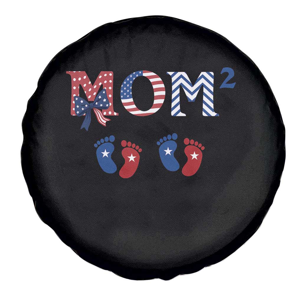Patriotic Twin Mom Announcement American Flag Gift Spare Tire Cover TS12 Print Your Wear