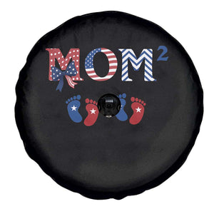 Patriotic Twin Mom Announcement American Flag Gift Spare Tire Cover TS12 Print Your Wear