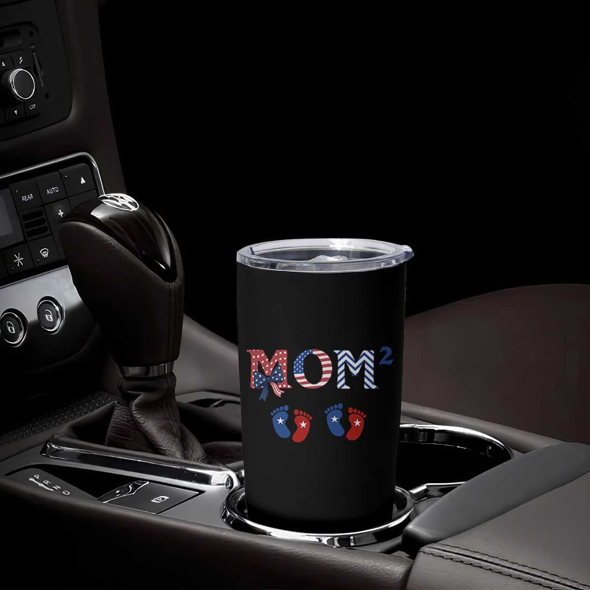 Patriotic Twin Mom Announcement American Flag Gift Tumbler Cup TS12 Print Your Wear
