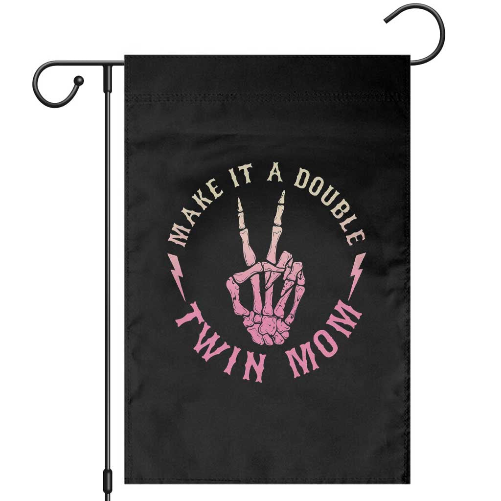 Twin Mom Garden Flag Make It A Double Expecting Twins Mothers Day TS12 Black Print Your Wear