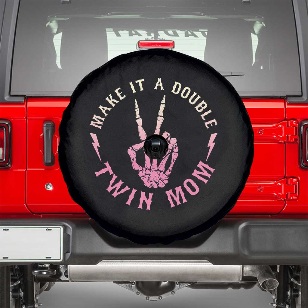 Twin Mom Spare Tire Cover Make It A Double Expecting Twins Mothers Day TS12 Black Print Your Wear