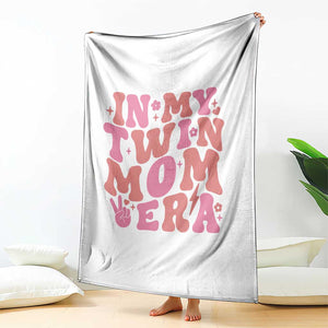 In My Twin Mom Era Throw Blanket Funny Mama Twin Pregnancy Announcement TS12 Print Your Wear