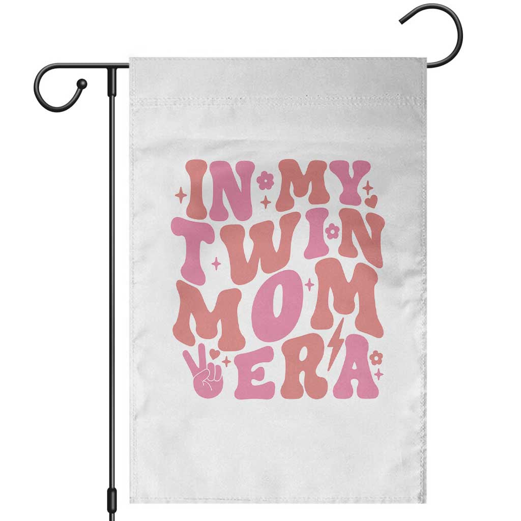 In My Twin Mom Era Garden Flag Funny Mama Twin Pregnancy Announcement TS12 White Print Your Wear
