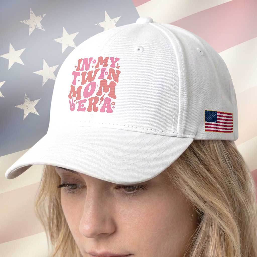 In My Twin Mom Era Baseball Cap Funny Mama Twin Pregnancy Announcement TS12 Print Your Wear