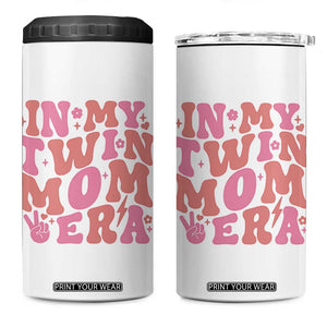In My Twin Mom Era 4 in 1 Can Cooler Tumbler Funny Mama Twin Pregnancy Announcement TS12 One Size: 16 oz White Print Your Wear