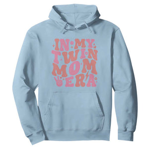 In My Twin Mom Era Hoodie Funny Mama Twin Pregnancy Announcement TS12 Light Blue Print Your Wear