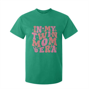 In My Twin Mom Era T Shirt For Kid Funny Mama Twin Pregnancy Announcement TS12 Irish Green Print Your Wear