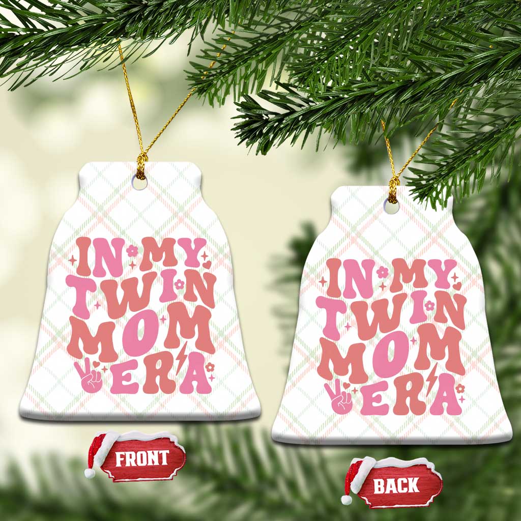 In My Twin Mom Era Ceramic Ornament Funny Mama Twin Pregnancy Announcement TS12 Print Your Wear