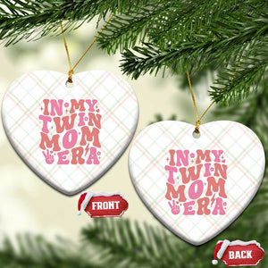 In My Twin Mom Era Ceramic Ornament Funny Mama Twin Pregnancy Announcement TS12 Print Your Wear