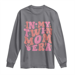 In My Twin Mom Era Long Sleeve Shirt Funny Mama Twin Pregnancy Announcement TS12 Charcoal Print Your Wear