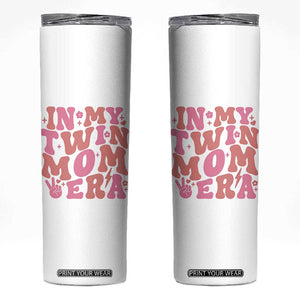 In My Twin Mom Era Skinny Tumbler Funny Mama Twin Pregnancy Announcement TS12 White Print Your Wear